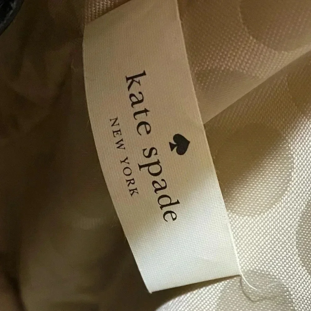 Kate spade black saffiano leather tote handbag